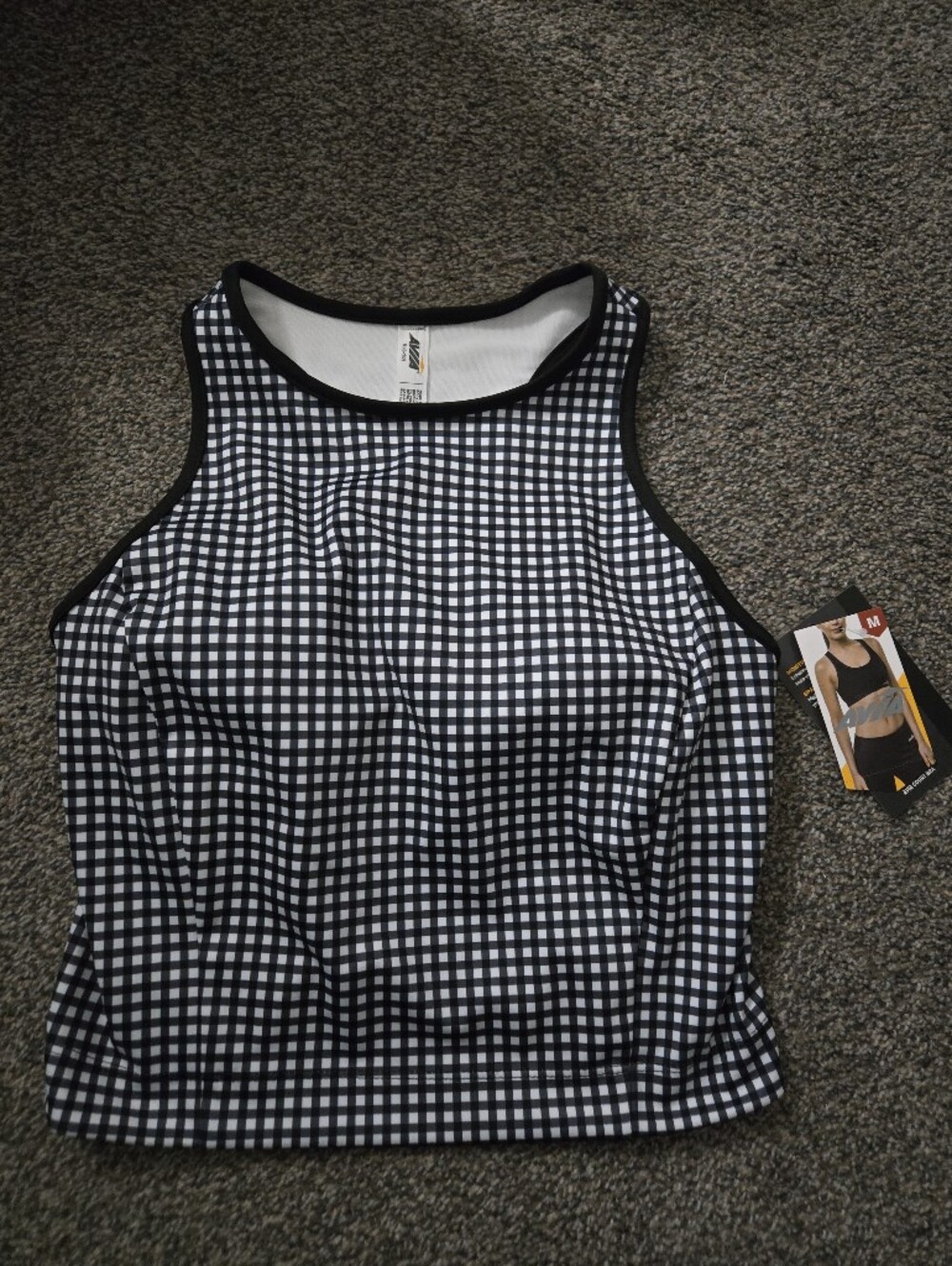 Avia Black and White Athletic Tank